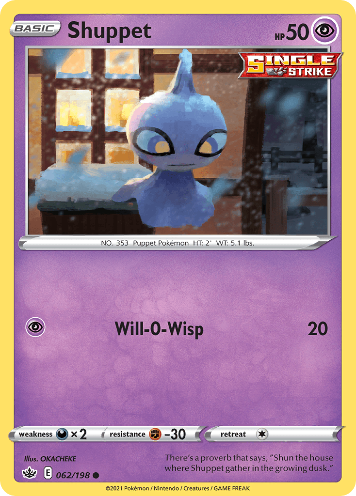 Shuppet z edície Chilling Reign, karta č.62