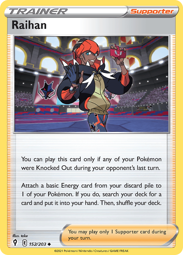Raihan z edície Evolving Skies, karta č.152