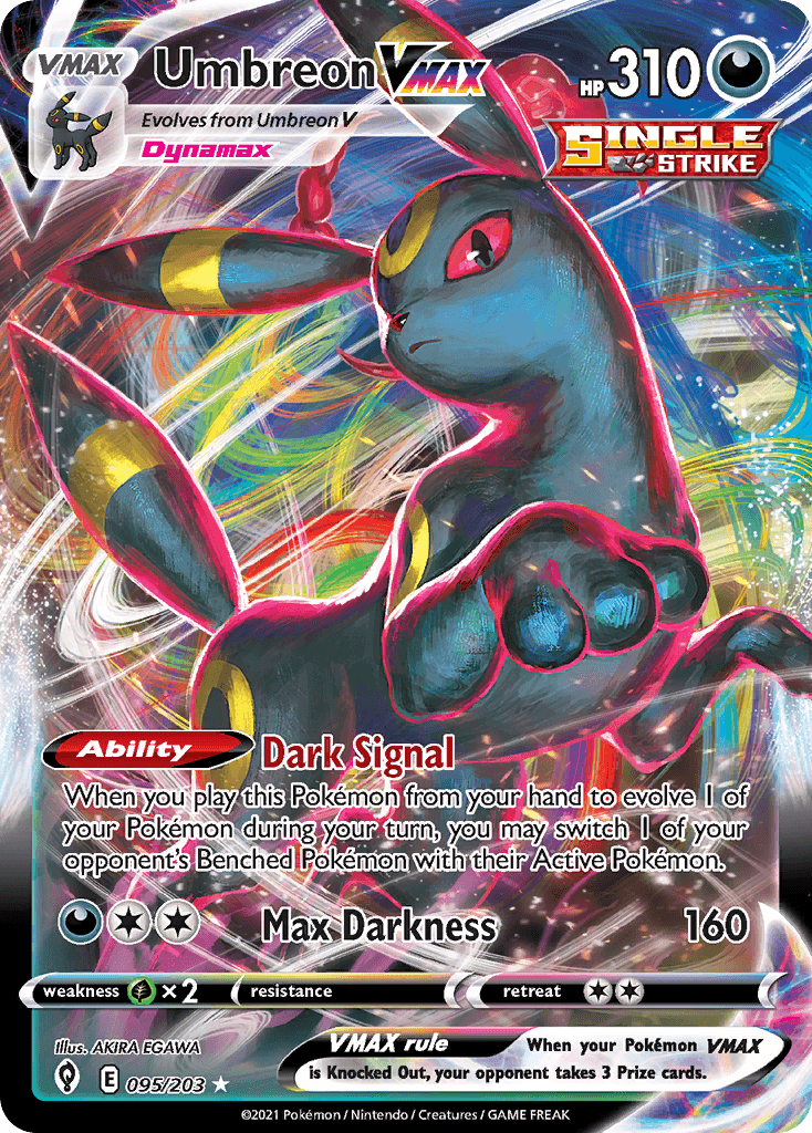 Umbreon VMAX z edície Evolving Skies, karta č.95