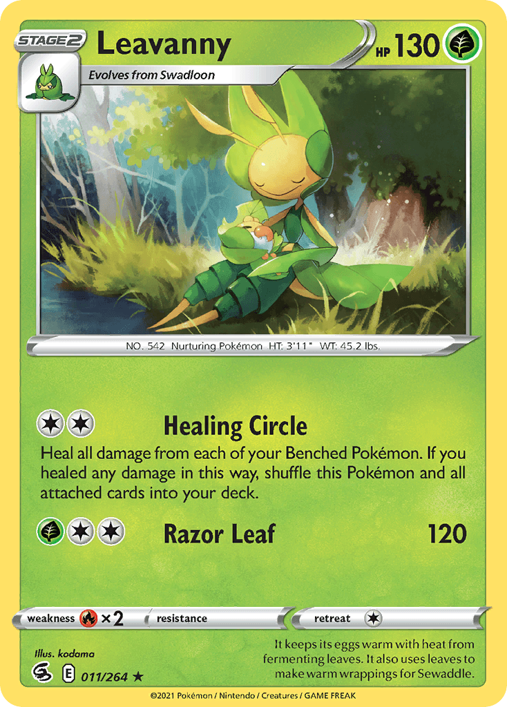 Leavanny z edície Fusion Strike, karta č.11