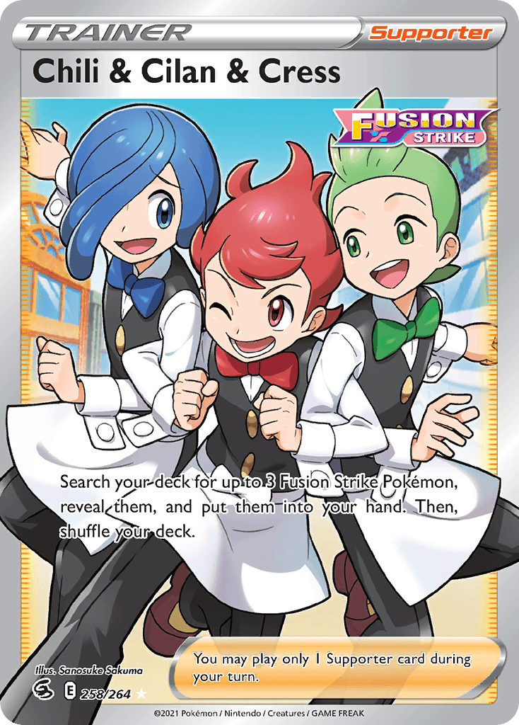 Chili & Cilan & Cress z edície Fusion Strike, karta č.258