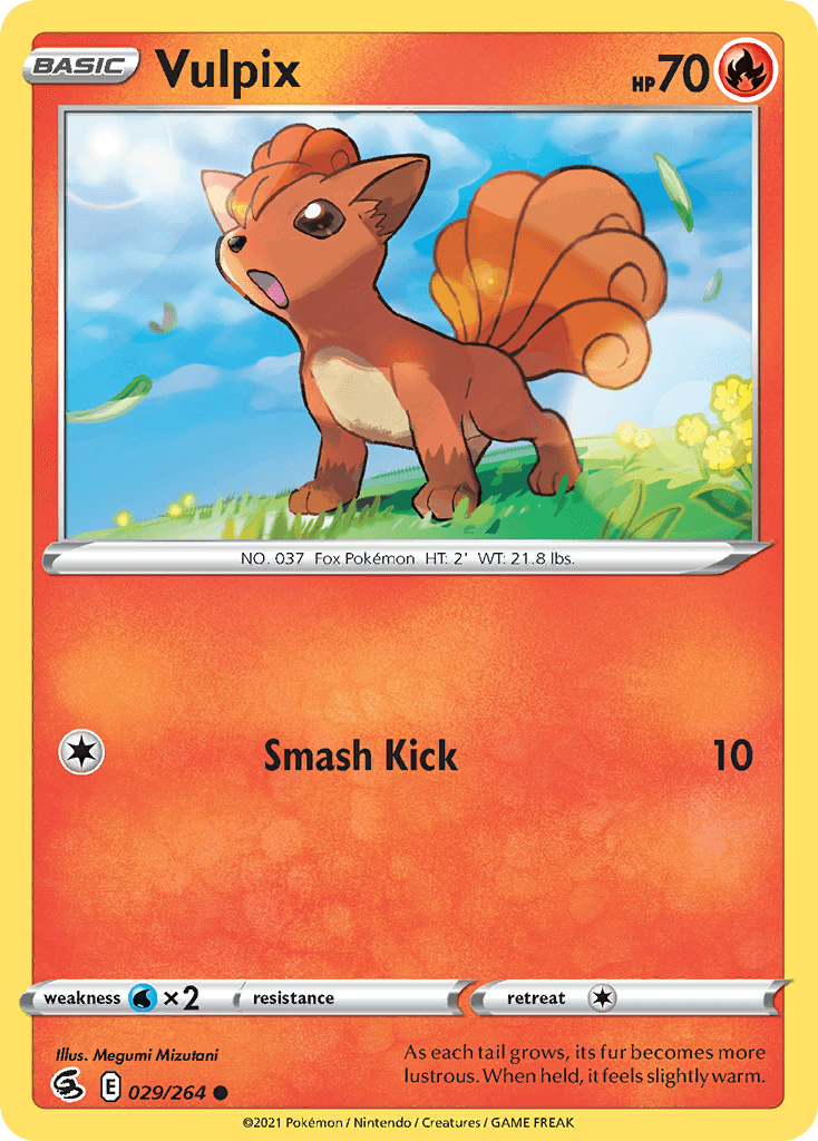 Vulpix z edície Fusion Strike, karta č.29