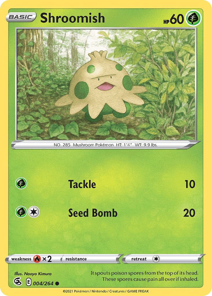 Shroomish z edície Fusion Strike, karta č.4