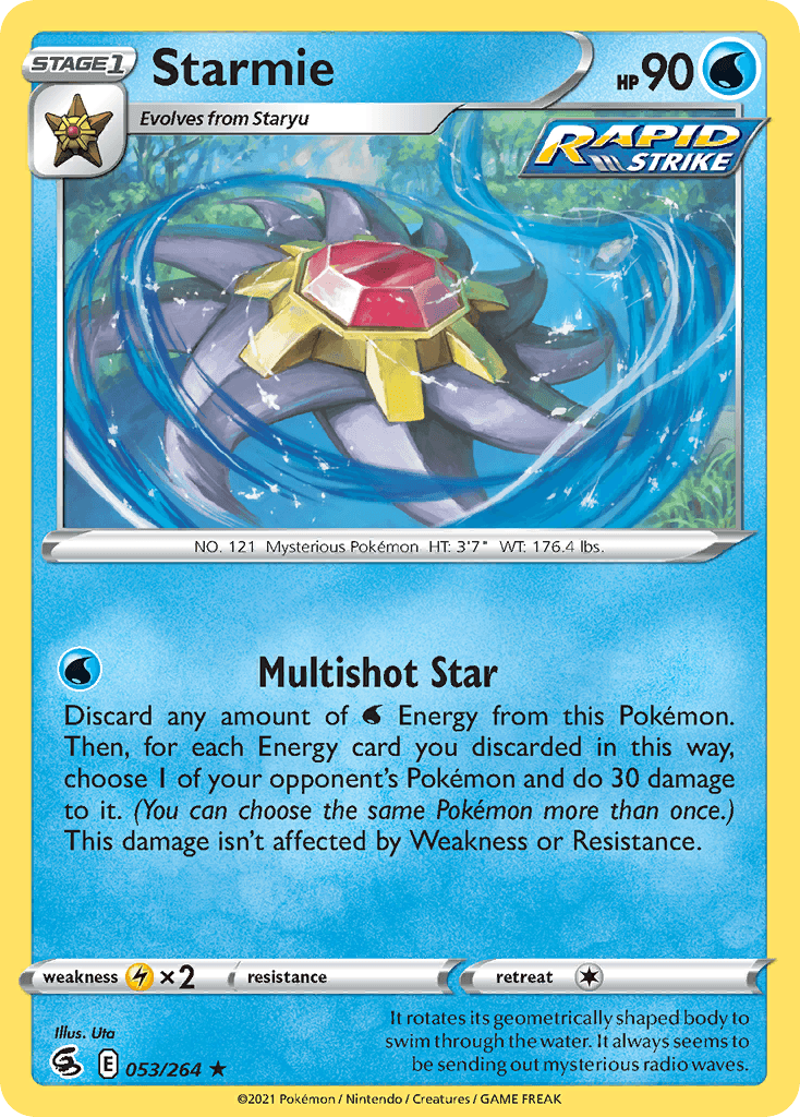 Starmie z edície Fusion Strike, karta č.53