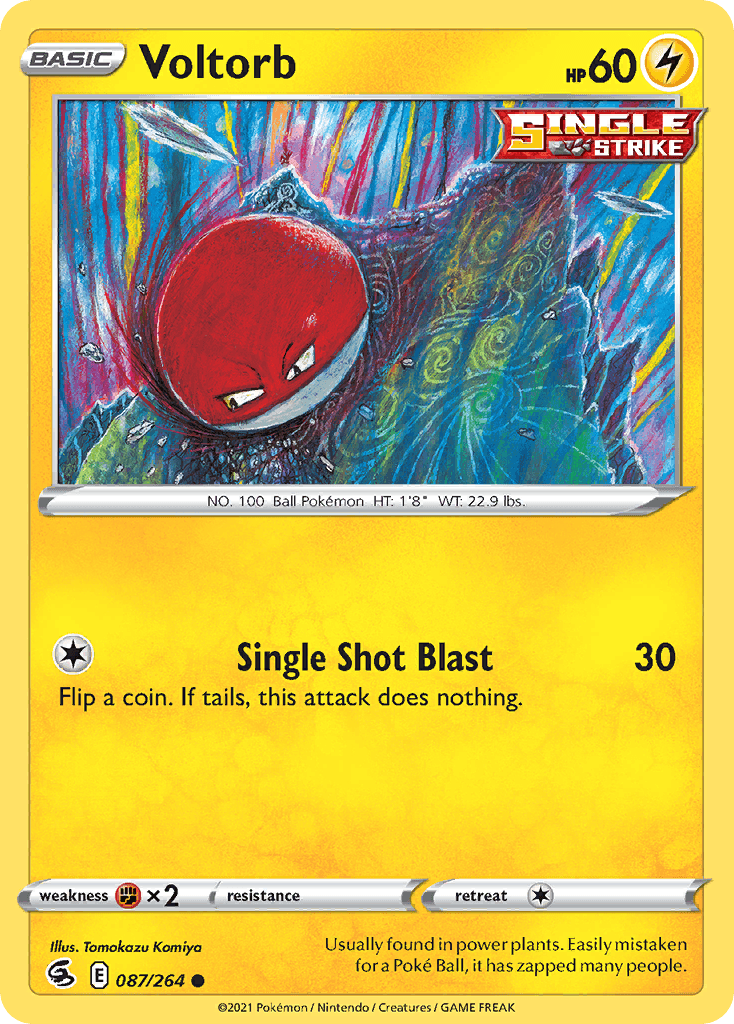 Voltorb z edície Fusion Strike, karta č.87