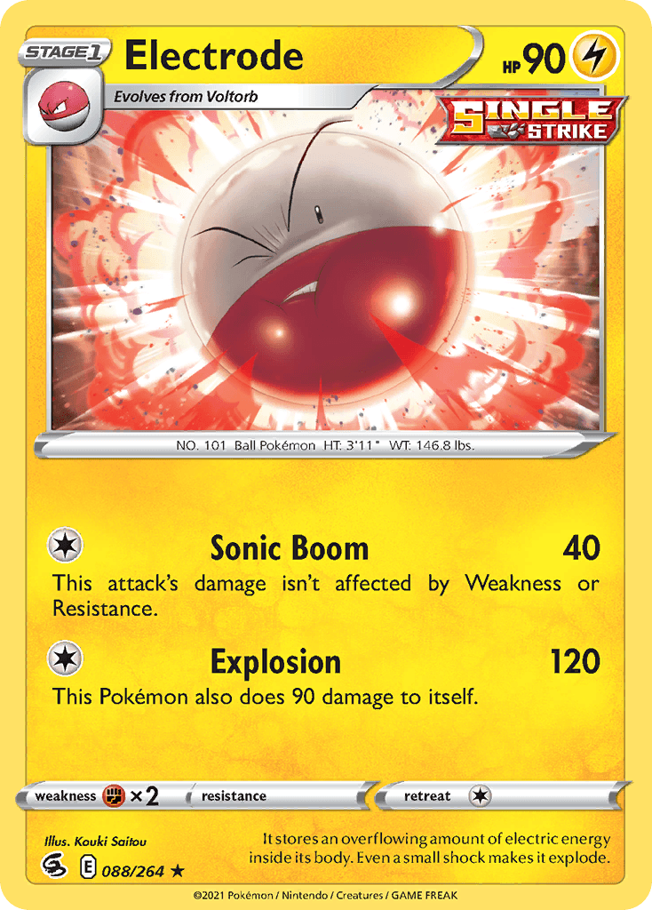 Electrode z edície Fusion Strike, karta č.88