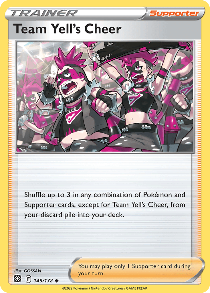 Team Yell's Cheer z edície Brilliant Stars, karta č.149