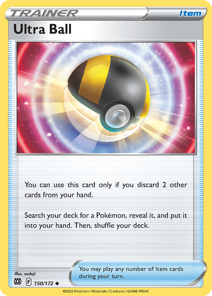 Ultra Ball z edície Brilliant Stars, karta č.150