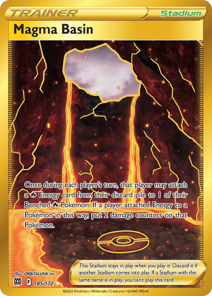 Magma Basin z edície Brilliant Stars, karta č.185