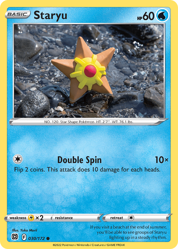 Staryu z edície Brilliant Stars, karta č.30