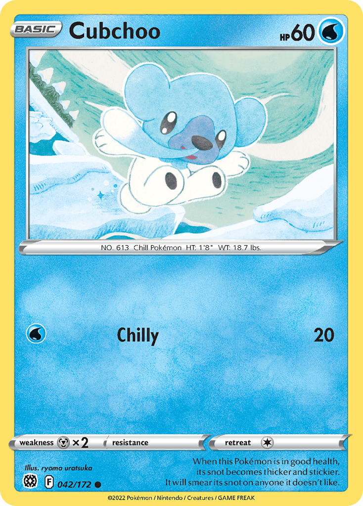 Cubchoo z edície Brilliant Stars, karta č.42