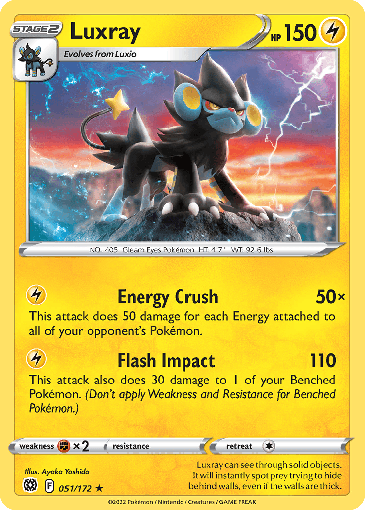 Luxray z edície Brilliant Stars, karta č.51