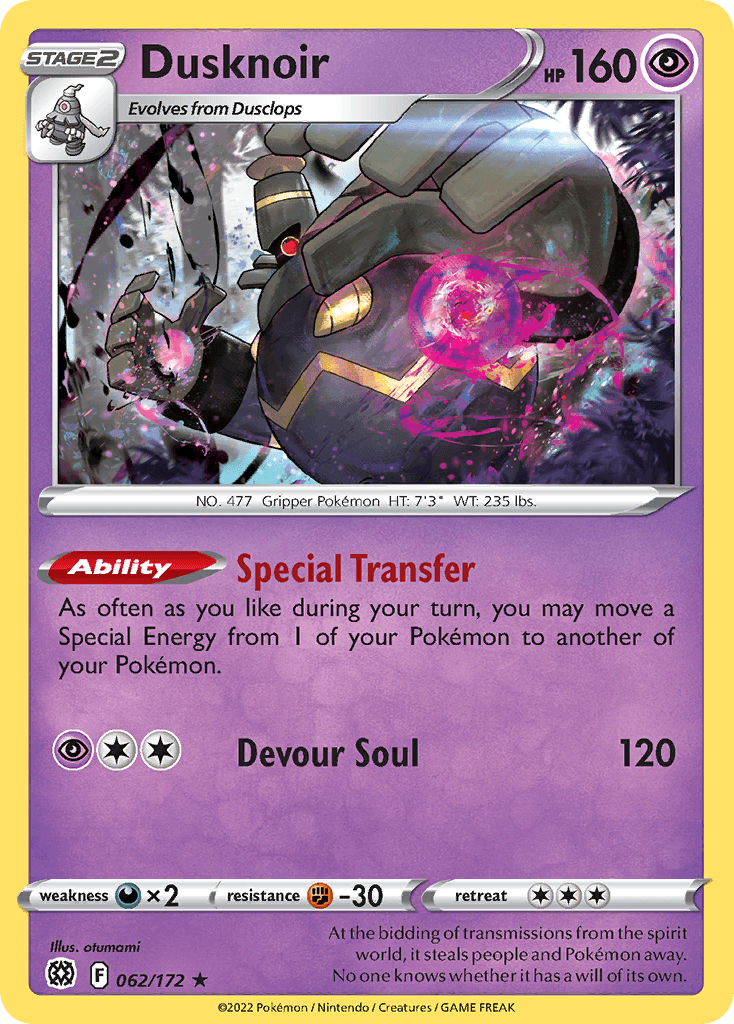 Dusknoir z edície Brilliant Stars, karta č.62
