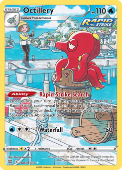 Octillery z edície Brilliant Stars Trainer Gallery, karta č.TG03