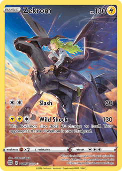 Zekrom z edície Brilliant Stars Trainer Gallery, karta č.TG05