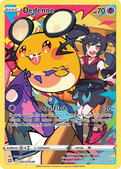 Dedenne z edície Brilliant Stars Trainer Gallery, karta č.TG07