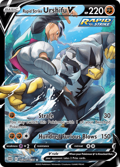 Rapid Strike Urshifu V z edície Brilliant Stars Trainer Gallery, karta č.TG20