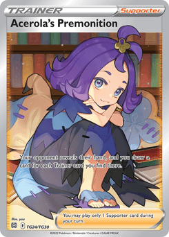 Acerola's Premonition z edície Brilliant Stars Trainer Gallery, karta č.TG24