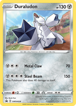Duraludon z edície SWSH Black Star Promos, karta č.SWSH028