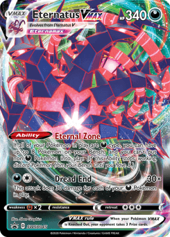 Eternatus VMAX z edície SWSH Black Star Promos, karta č.SWSH045