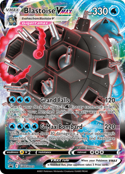Blastoise VMAX z edície SWSH Black Star Promos, karta č.SWSH103