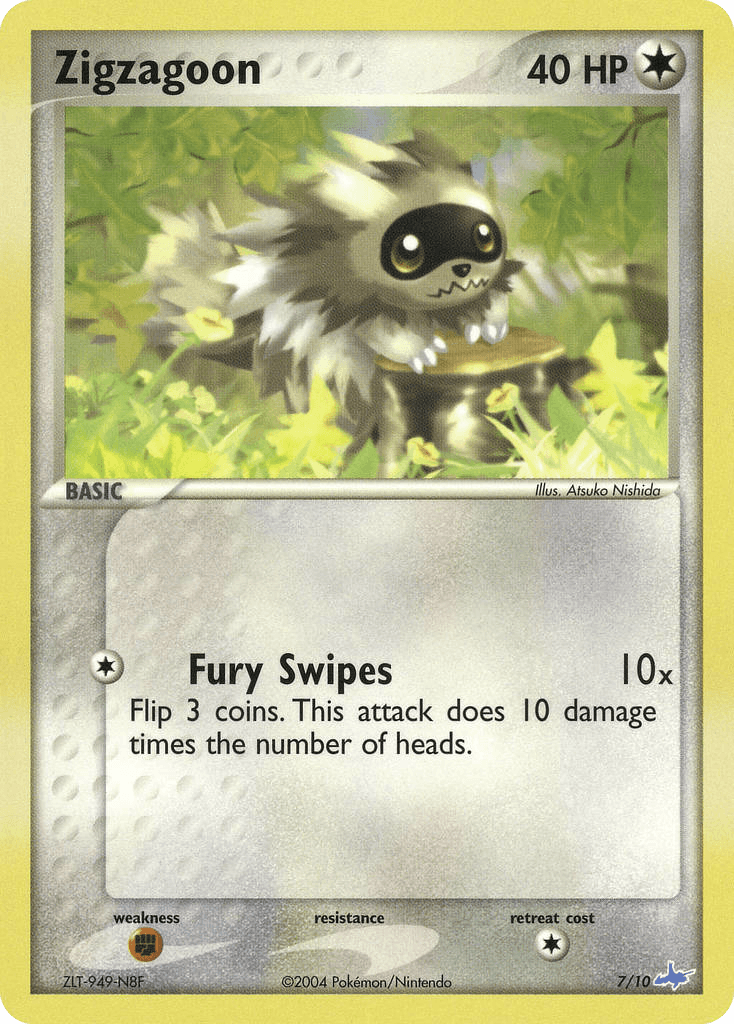 Zigzagoon z edície EX Trainer Kit Latios, karta č.7