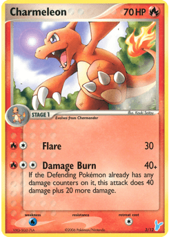 Charmeleon z edície EX Trainer Kit 2 Minun, karta č.3