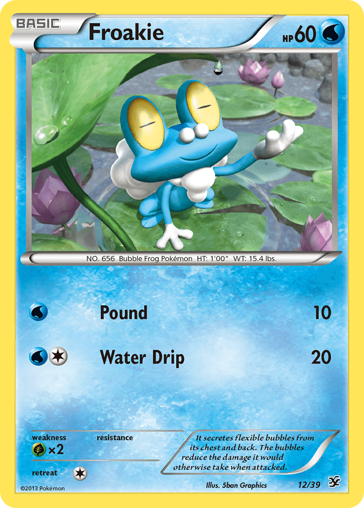 Froakie z edície Kalos Starter Set, karta č.12
