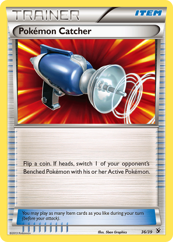 Pokémon Catcher z edície Kalos Starter Set, karta č.36