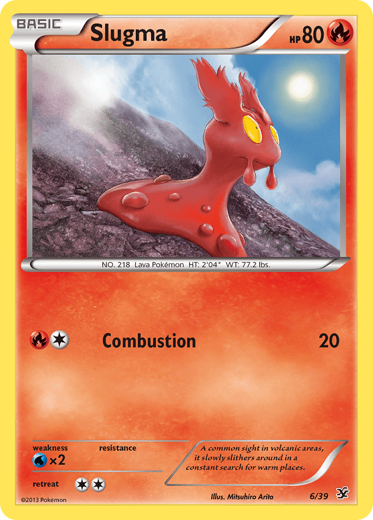 Slugma z edície Kalos Starter Set, karta č.6