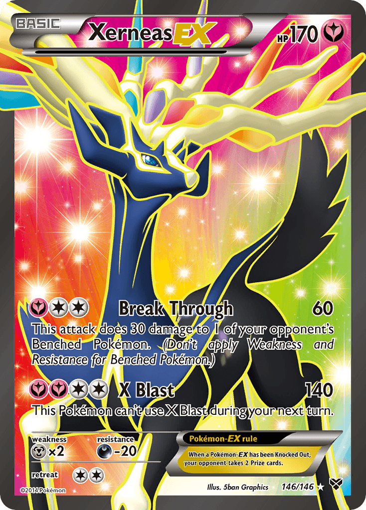 Xerneas-EX z edície XY, karta č.146