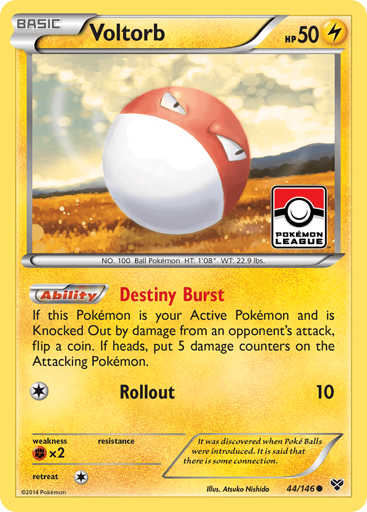 Voltorb z edície XY, karta č.44