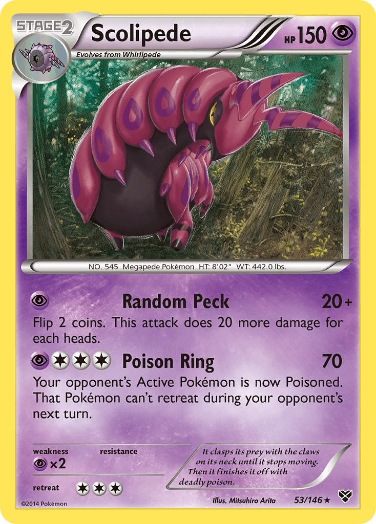 Scolipede z edície XY, karta č.53