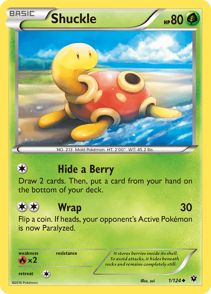 Shuckle z edície Fates Collide, karta č.1