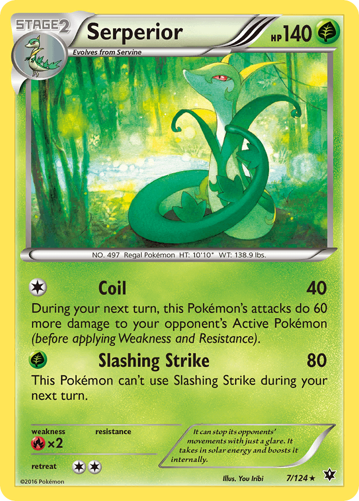 Serperior z edície Fates Collide, karta č.7