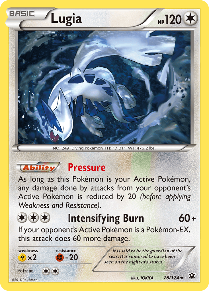 Lugia z edície Fates Collide, karta č.78