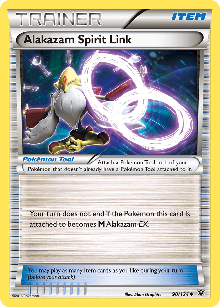Alakazam Spirit Link z edície Fates Collide, karta č.90