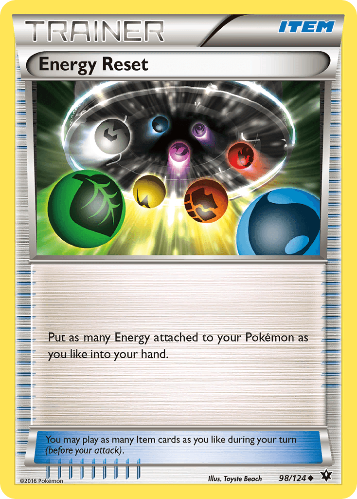 Energy Reset z edície Fates Collide, karta č.98