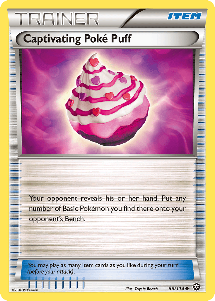 Captivating Poké Puff z edície Steam Siege, karta č.99