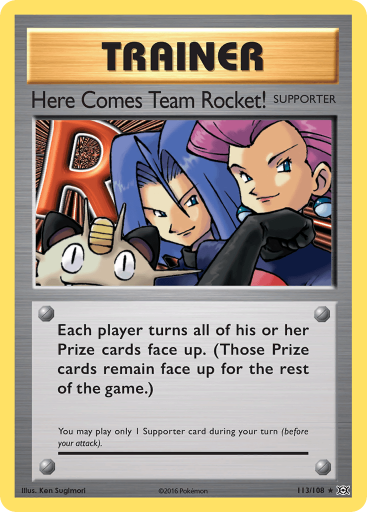 Here Comes Team Rocket! z edície Evolutions, karta č.113