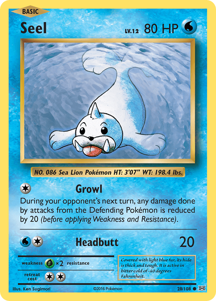 Seel z edície Evolutions, karta č.28