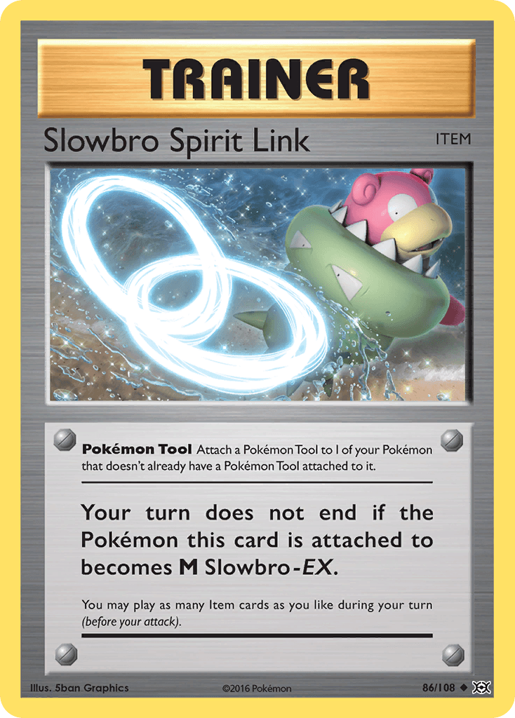Slowbro Spirit Link z edície Evolutions, karta č.86