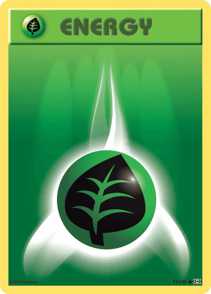 Grass Energy z edície Evolutions, karta č.91