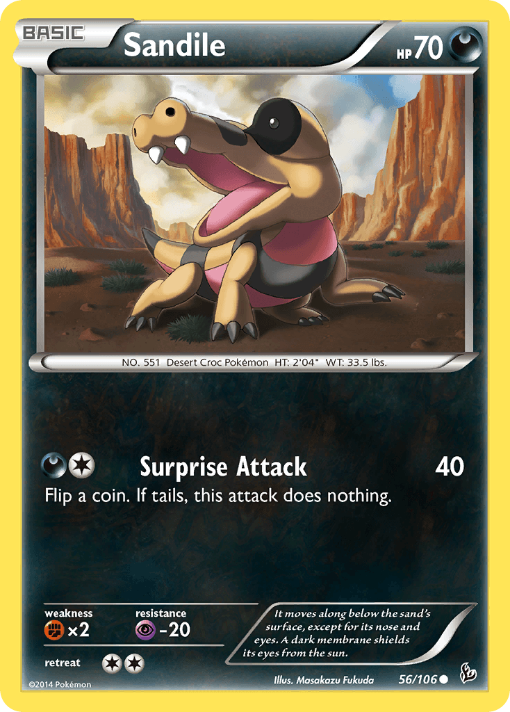 Sandile z edície Flashfire, karta č.56