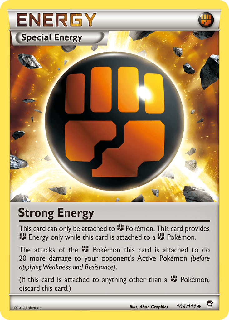 Strong Energy z edície Furious Fists, karta č.104