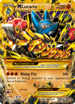 M Lucario-EX z edície Furious Fists, karta č.113