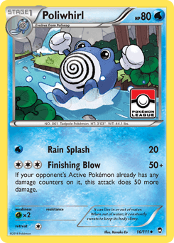 Poliwhirl z edície Furious Fists, karta č.16