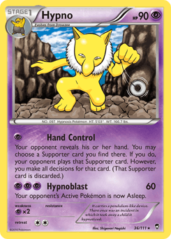 Hypno z edície Furious Fists, karta č.36