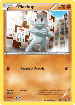 Machop z edície Furious Fists, karta č.44