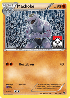 Machoke z edície Furious Fists, karta č.45